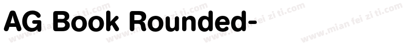 AG Book Rounded字体转换